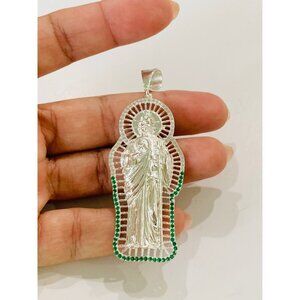 ❤️ 925 Sterling Silver Pendant St Jude - San judas